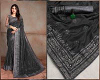 designer Chinon Chiffon saree