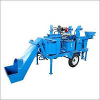 Mobile Block Making Machine with Integrated Pan Mixer