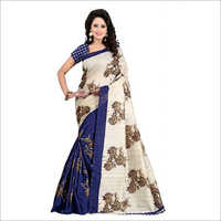 Flower Printed Bhagalpuri Silk Saree