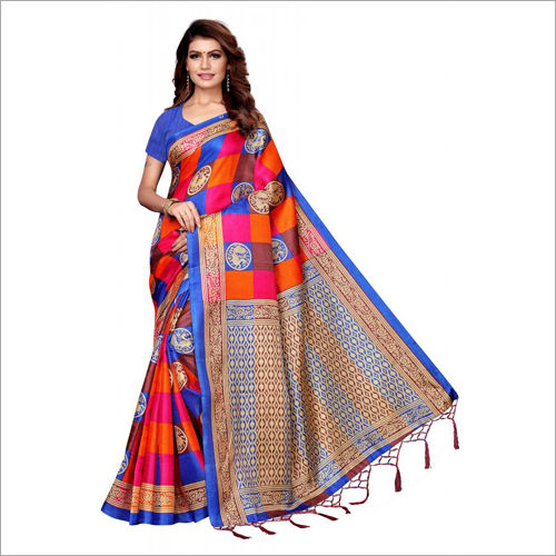 Available In Multicolour Kalamkari Printed Saree