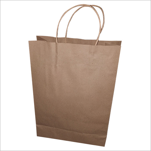 Light Brown Plain Paper Bag