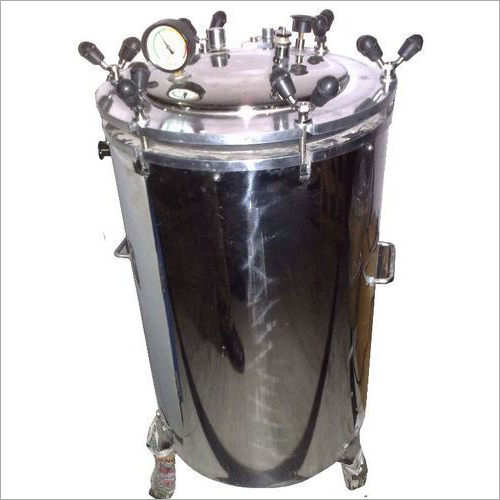 Vertical Autoclave - Stainless Steel, 40 Liter Chamber Volume | Fully Automatic, Double Wall Insulation, Timer 0-60 Minutes, Water Level Indicator
