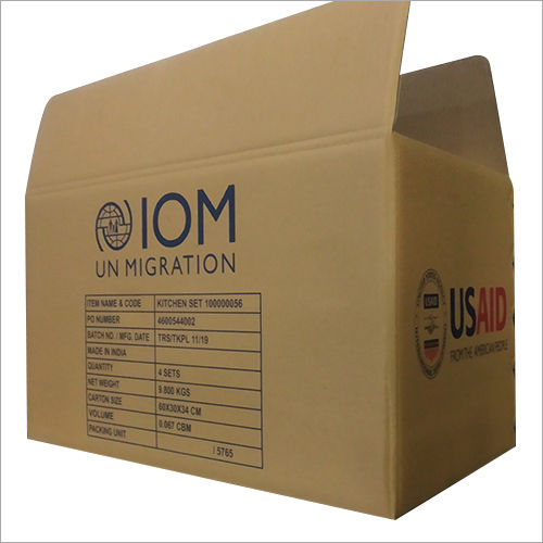 Brown Customized Packaging Corrugated Box