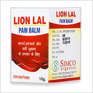 10gm Lion Lal Pain Balm By SIMCO ORGANICS