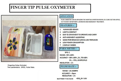Fingertip Pulse Oximeter