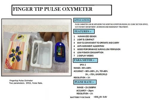 FINGERTIP PULSE OXIMETER