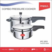 Impex Aluminium Pressure Cooker Combo (ipc 5p3)