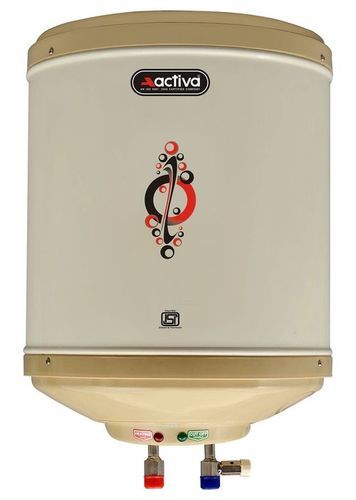 Ivory Activa Amazon Instant Water Heater Geyser Abs Top Bottom Stainless Steel Body (6Ltr.)