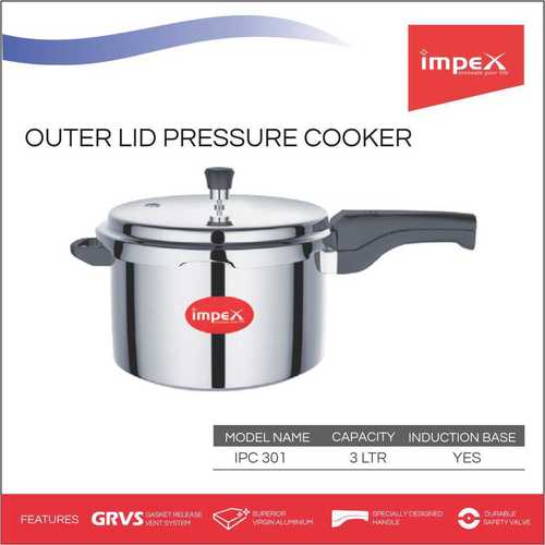 IMPEX Aluminium Pressure Cooker 3 Ltr (IPC 301)