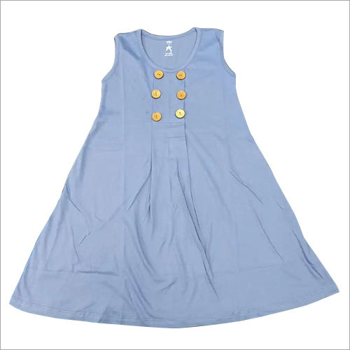 Available In Multicolour Girls Plain Frock