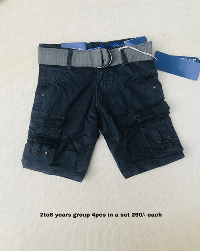 Boys Shorts Age Group: 2-8 Years