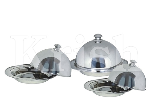 As Per Requirement Deep Round Kozi Dish With Dome Cover