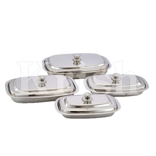 Rectangular Dish With Cover - Color: As Per Requirement