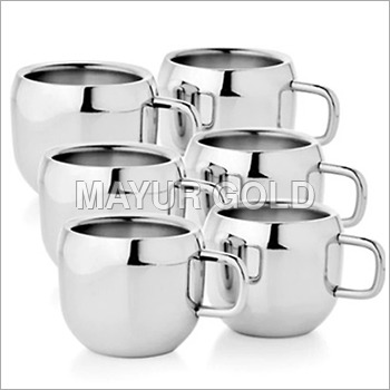 Steel Fancy Tea Cup Set