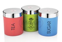 Colorful Kitchen Steel Container Set