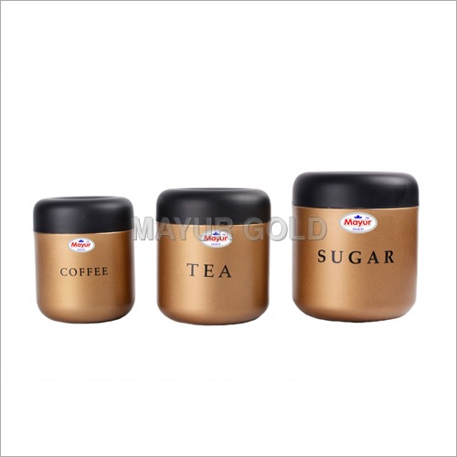 Stainless Steel Gold Metallic Container