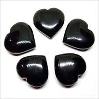 Black Obsidian Puffy Heart Stone