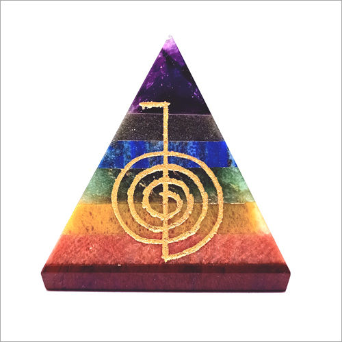 7 Chakra Bonded Reiki Pyramid Grade: A