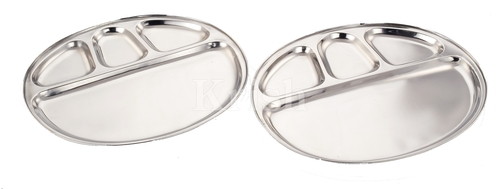 Oval 4 Compartment Tray