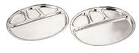 Oval 4 Compartment Tray