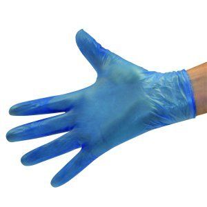 Vinyl Blue Hand Gloves Waterproof: Yes