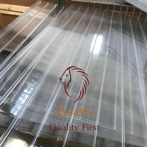 PMMA XT clear offcuts wavy hollow sheets pmma scrap waste