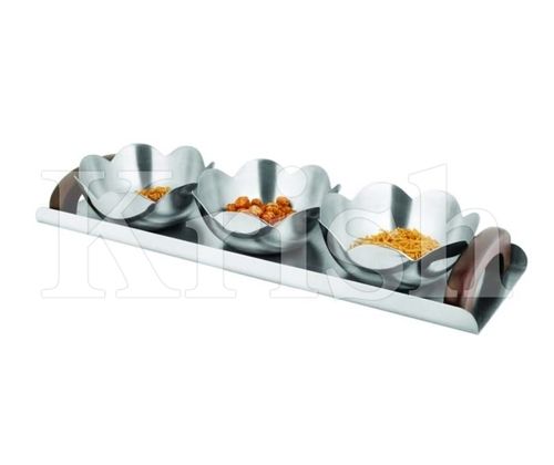 Five Petal Bowl Snack Tray set-3 Pcs