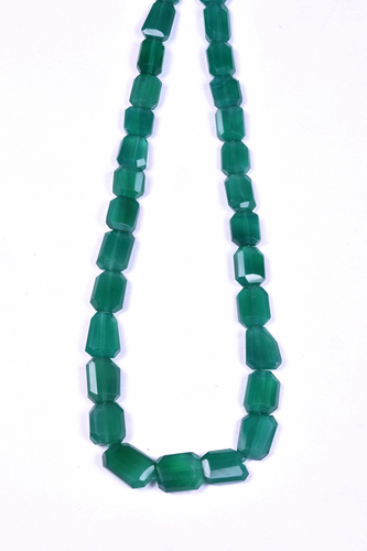Green Onyx Faceted Beads By K. C. INTERNATIONAL