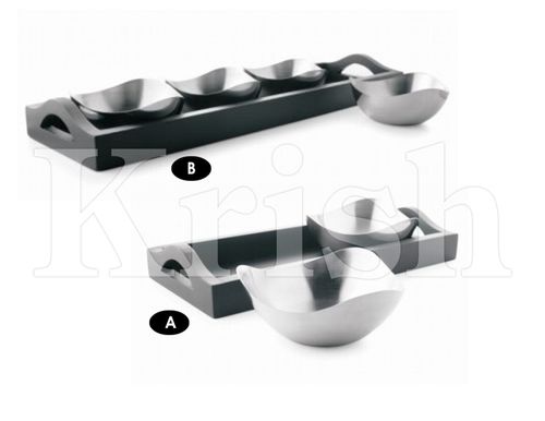 As Per Requirement Opera Snack Tray Set With Wooden Stand