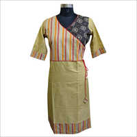 Cotton Half Sleeve Ladies Khadi Kurti