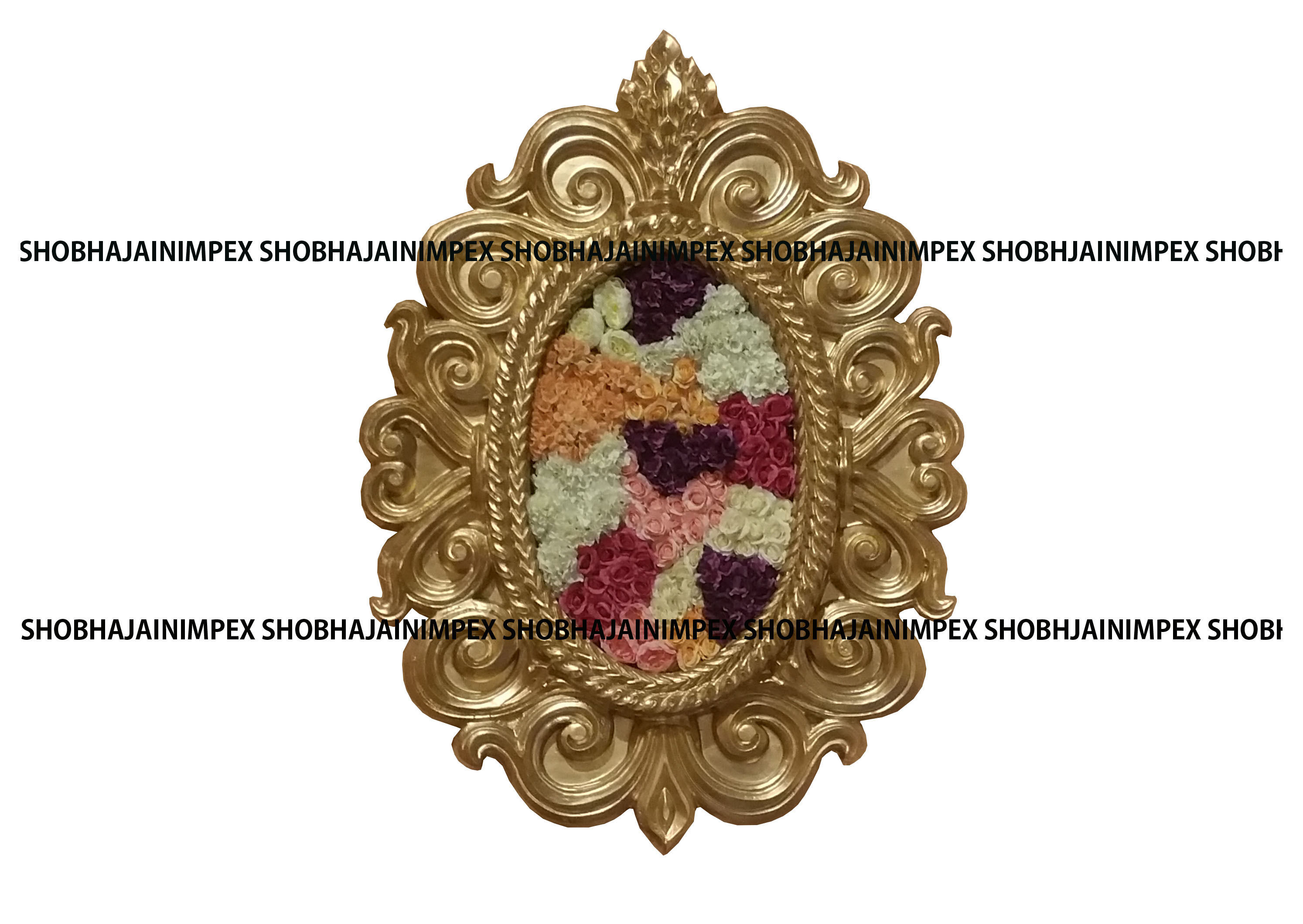 Small Oval Wedding Fiber Frame