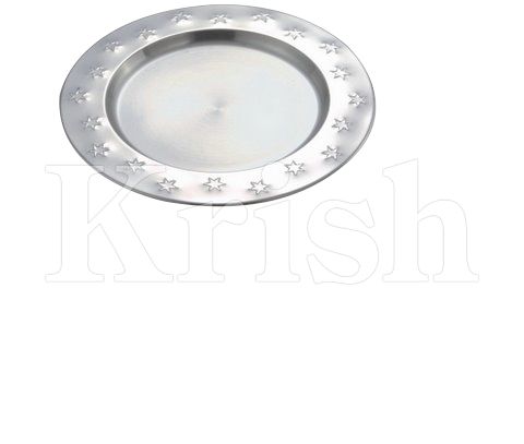 Charger Plate With Star Embossing