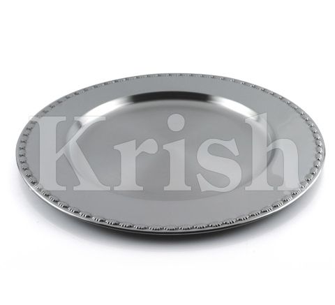 Charger Plate With Shell Embossing