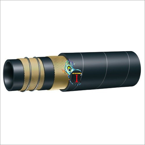 On Shore Oil Suction & Discharge Rubber Hose (As per IS 8189) - Smooth Rubber Lining, 7-15 Bar Pressure | Black, Resistant to 25% Aromatic Hydrocarbon Content