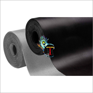 Black Fine Ribbed Rubber Mats