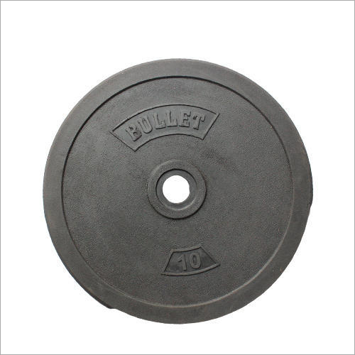 10 kg Rubber Coated Weight Plate By M.K. INDUSTRIES