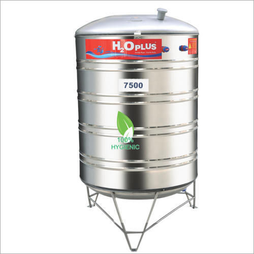 Silver 7500 L Insulated Stainless Steel Water Tank