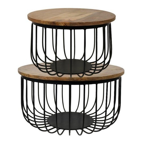Iron Cage Table Set of 2