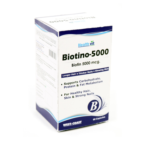 Biotin 5000 Mcg For Healthy Hair, Skin & Strong Nails Dosage Form: Capsul