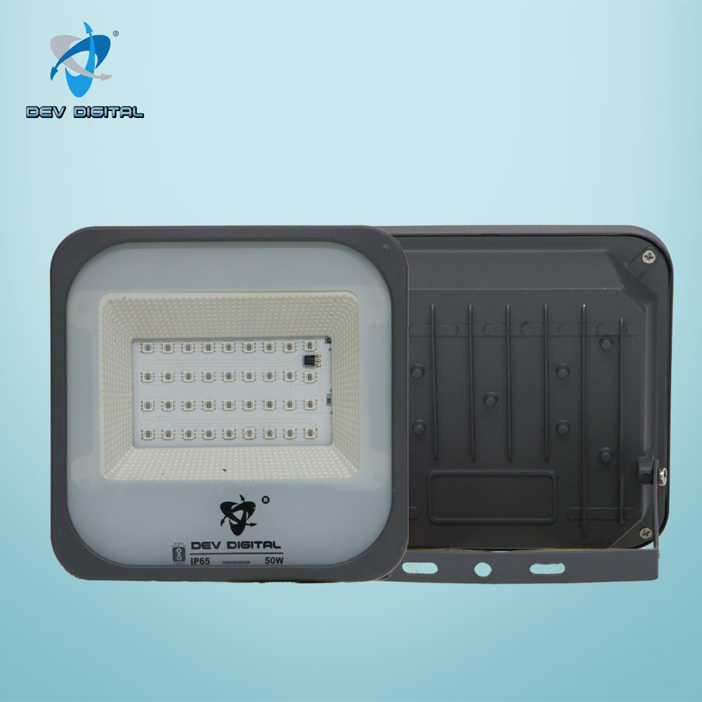 Led Flood Light Rgb - 50W - Application: Outdoor And Indoor