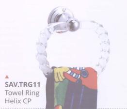 Savy Towel Ring Helix Cp