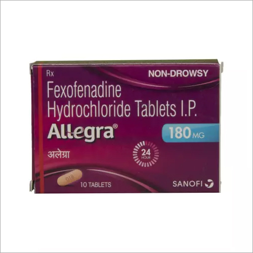 180 Mg Fexofenadine Hydrochloride Tablet IP