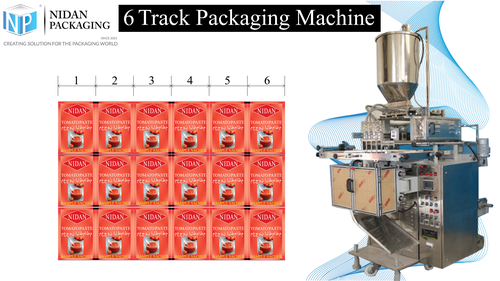 6 Track Highly Efficient Pouch Packaging Machine