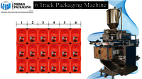 6 Track Highly Efficient Pouch Packaging Machine