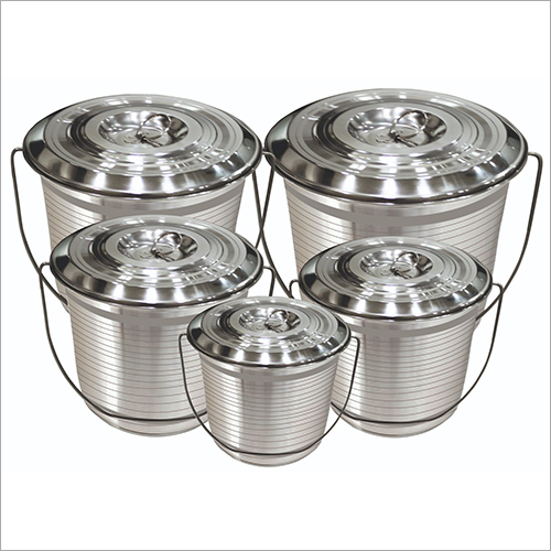 Silver Touch Stainless Steel Bucket