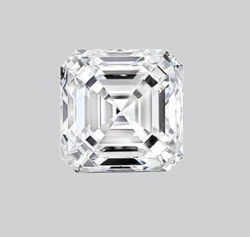 ASSCHER Emerald Diamon 4.14ct F VS1 Shape IGI Certified CVD TYPE2A