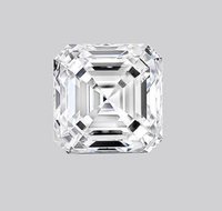 ASSCHER Emerald Diamond 4.22ct G VVS2 Shape IGI Certified CVD TYPE2A