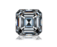 ASSCHER Emerald Diamond 4.01ct G VS2 Shape IGI Certified CVD TYPE2A
