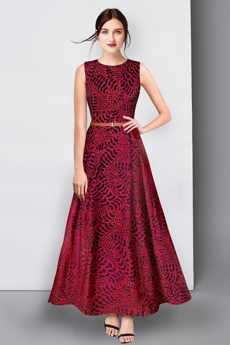chocolate colored Western dress
