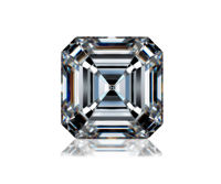 ASSCHER Emerald Diamond 4.00ct I VS2 Shape IGI Certified CVD TYPE2A